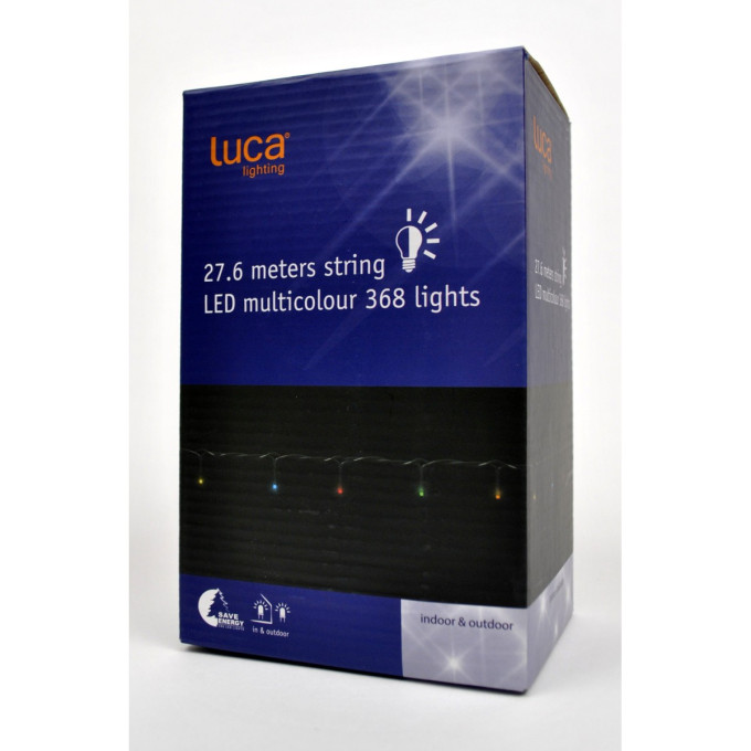 Новогодняя светодиодная гирлянда LUCA LIGHTING, мультиколор, на батарейках, 96 ламп, 720 см 83088