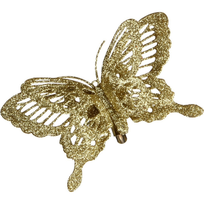 Прищепка бабочка HOUSE OF SEASONS, 14*2,5*9 см, цвет золото 83386